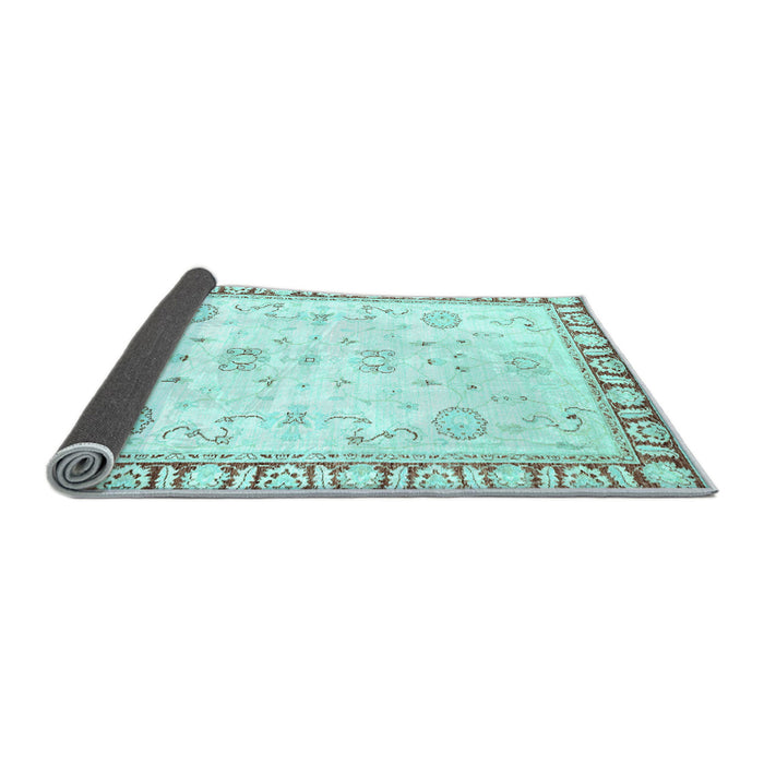 Sideview of Oriental Light Blue Traditional Rug, abs2963lblu