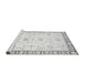 Sideview of Machine Washable Oriental Gray Traditional Rug, wshabs2963gry