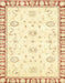 Machine Washable Abstract Pastel Yellow Rug, wshabs2963