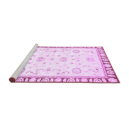 Sideview of Machine Washable Oriental Purple Traditional Area Rugs, wshabs2963pur