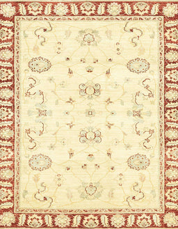 Abstract Pastel Yellow Oriental Rug, abs2963