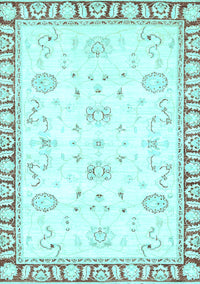 Oriental Light Blue Traditional Rug, abs2963lblu