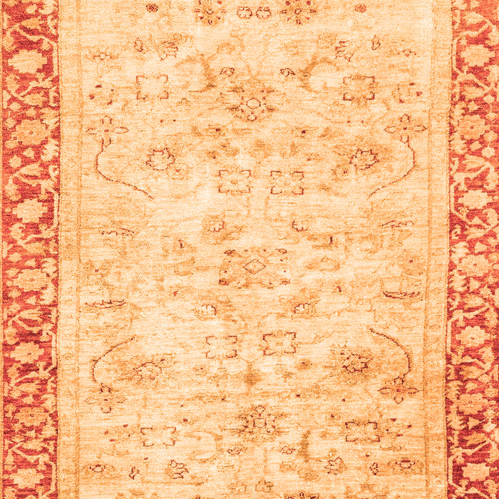Abstract Orange Modern Rug, abs2964org