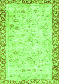 Abstract Green Modern Rug, abs2964grn