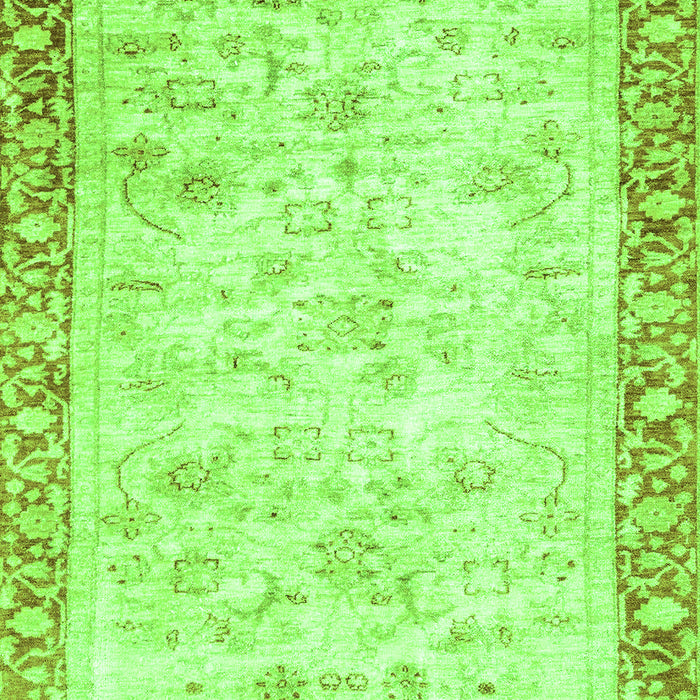 Machine Washable Abstract Green Modern Area Rugs, wshabs2964grn