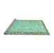 Sideview of Machine Washable Abstract Light Blue Modern Rug, wshabs2964lblu