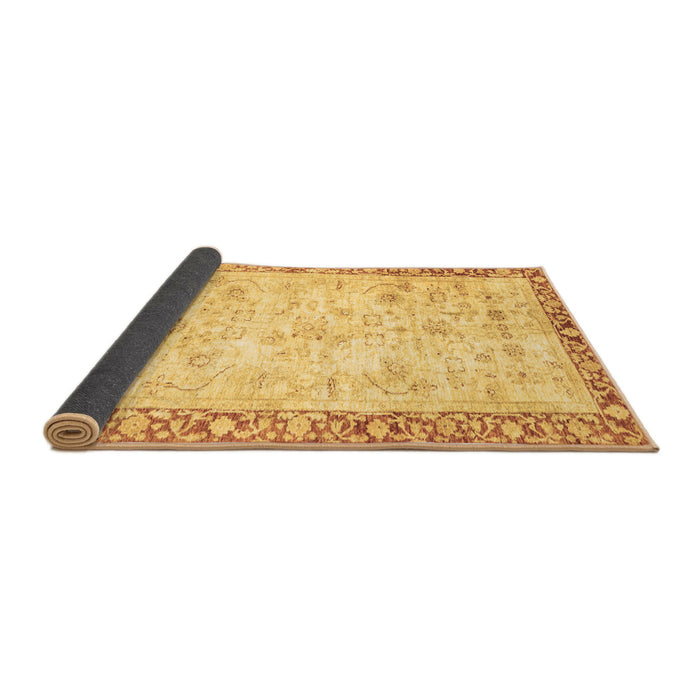 Sideview of Abstract Brown Modern Rug, abs2964brn