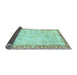 Sideview of Abstract Light Blue Modern Rug, abs2964lblu