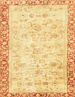 Abstract Mustard Yellow Modern Rug, abs2964