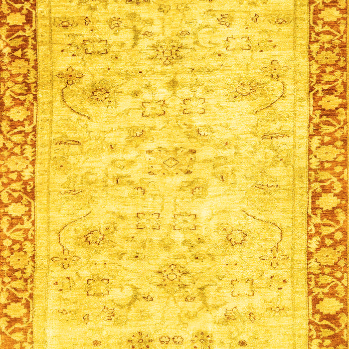 Abstract Yellow Modern Rug, abs2964yw