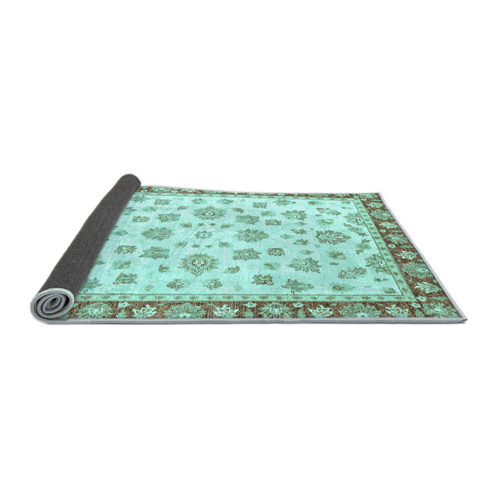 Sideview of Oriental Light Blue Traditional Rug, abs2965lblu