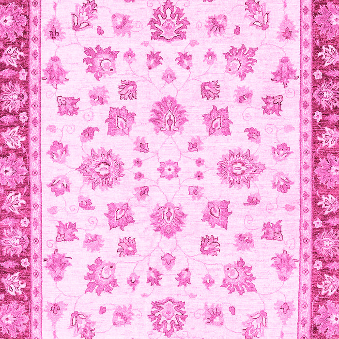 Machine Washable Oriental Pink Traditional Rug, wshabs2965pnk