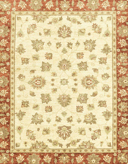 Abstract Yellow Oriental Rug, abs2965