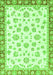 Machine Washable Oriental Green Traditional Area Rugs, wshabs2965grn