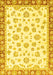 Machine Washable Oriental Yellow Traditional Rug, wshabs2965yw