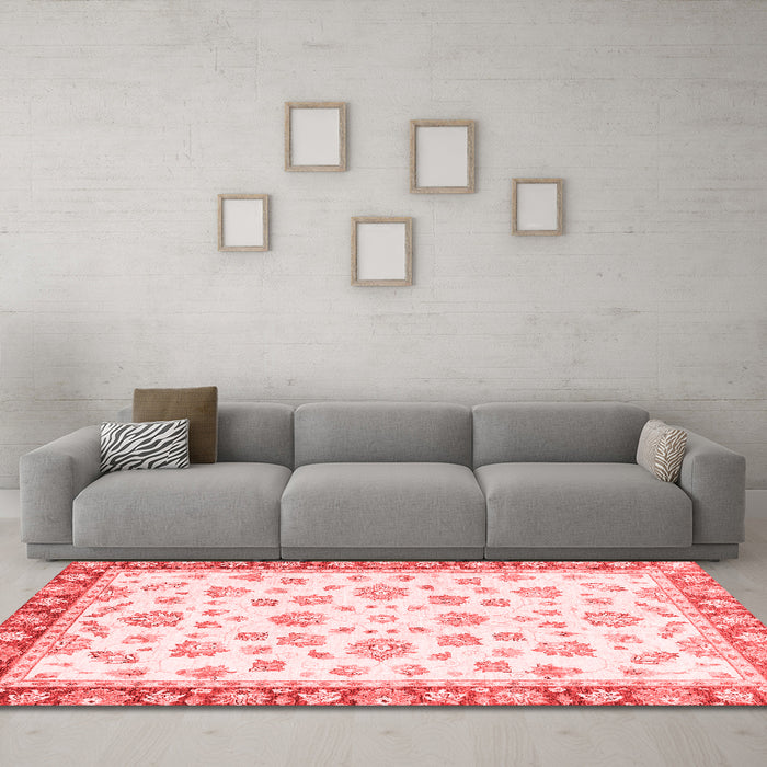 Traditional Red Washable Rugs