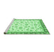 Sideview of Machine Washable Oriental Emerald Green Traditional Area Rugs, wshabs2965emgrn