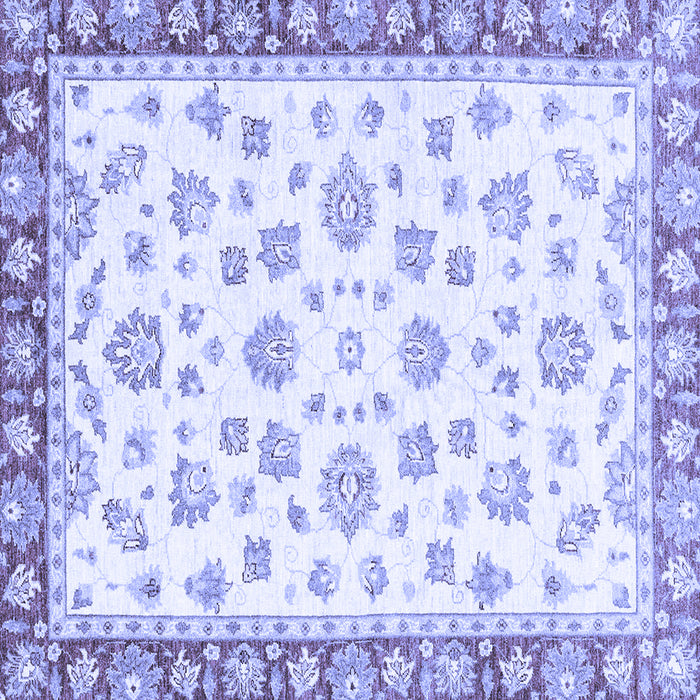 Square Oriental Blue Traditional Rug, abs2965blu