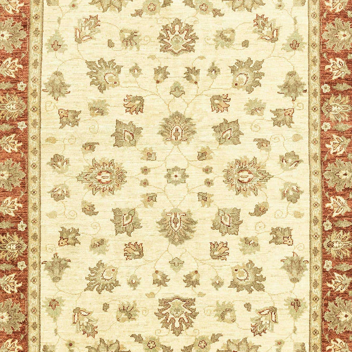 Machine Washable Abstract Yellow Rug, wshabs2965