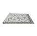 Sideview of Machine Washable Oriental Gray Traditional Rug, wshabs2965gry