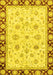 Machine Washable Oriental Yellow Traditional Rug, wshabs2966yw