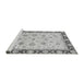 Sideview of Machine Washable Oriental Gray Traditional Rug, wshabs2966gry