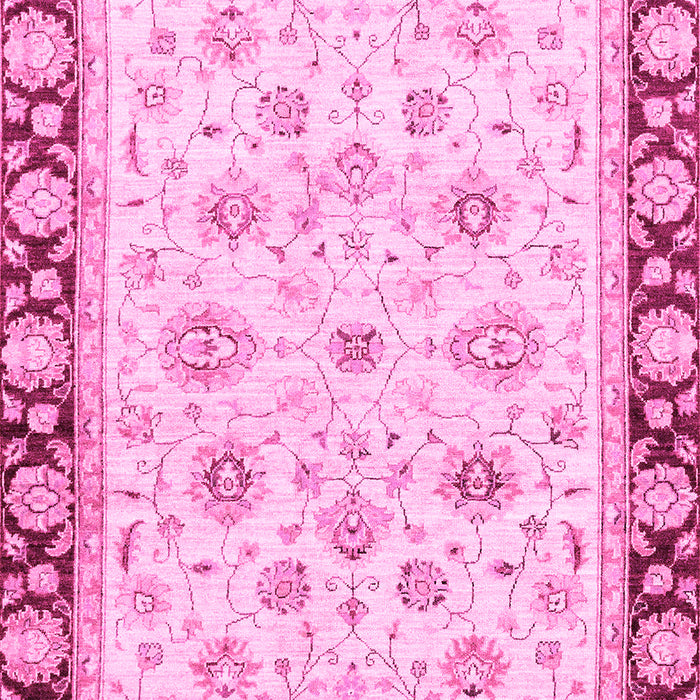 Machine Washable Oriental Pink Traditional Rug, wshabs2966pnk