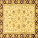 Square Oriental Brown Traditional Rug, abs2966brn