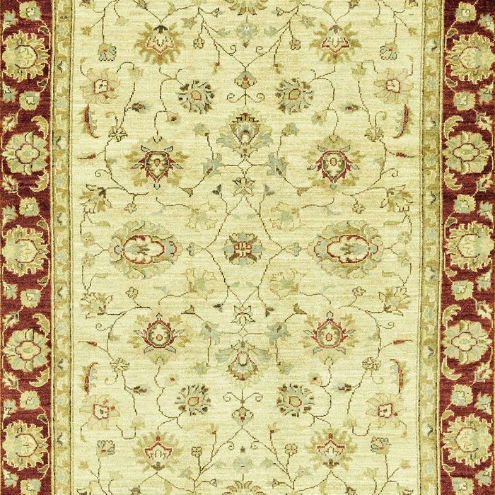 Machine Washable Abstract Cinnamon Brown Rug, wshabs2966