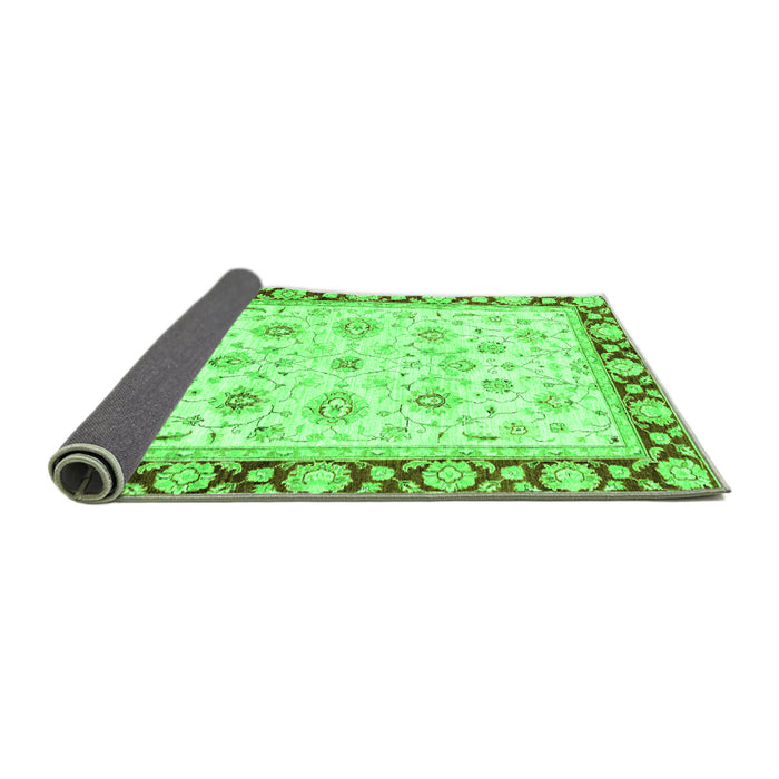 Sideview of Oriental Green Traditional Rug, abs2966grn