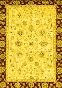 Oriental Yellow Traditional Rug, abs2967yw