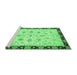 Sideview of Machine Washable Oriental Emerald Green Traditional Area Rugs, wshabs2967emgrn