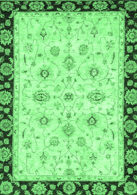 Oriental Emerald Green Traditional Rug, abs2967emgrn