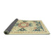 Sideview of Abstract Dark Almond Brown Modern Rug, abs2968