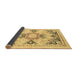 Sideview of Abstract Brown Modern Rug, abs2968brn