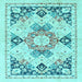 Square Machine Washable Abstract Light Blue Modern Rug, wshabs2968lblu