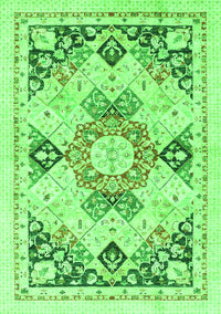 Abstract Green Modern Rug, abs2968grn