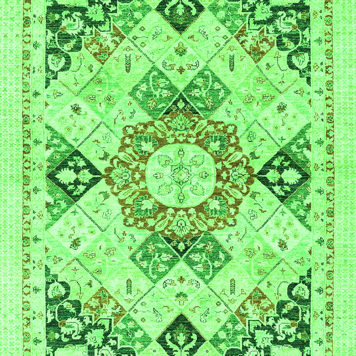 Abstract Green Modern Rug, abs2968grn