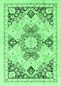 Abstract Emerald Green Modern Rug, abs2968emgrn