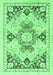 Abstract Emerald Green Modern Rug, abs2968emgrn