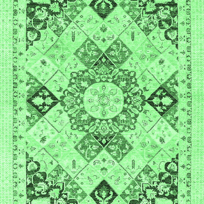Abstract Emerald Green Modern Rug, abs2968emgrn