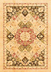 Abstract Orange Modern Rug, abs2968org