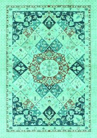 Abstract Turquoise Modern Rug, abs2968turq