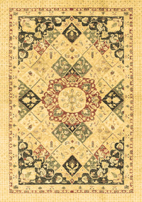 Abstract Brown Modern Rug, abs2968brn