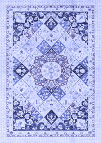 Abstract Blue Modern Rug, abs2968blu