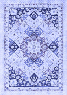 Abstract Blue Modern Rug, abs2968blu