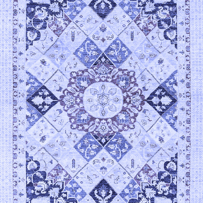 Abstract Blue Modern Rug, abs2968blu