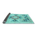 Sideview of Abstract Light Blue Modern Rug, abs2968lblu