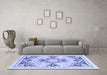 Machine Washable Abstract Blue Modern Rug in a Living Room, wshabs2968blu