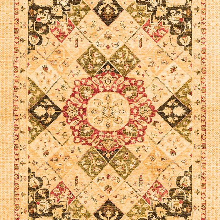 Machine Washable Abstract Orange Modern Area Rugs, wshabs2968org